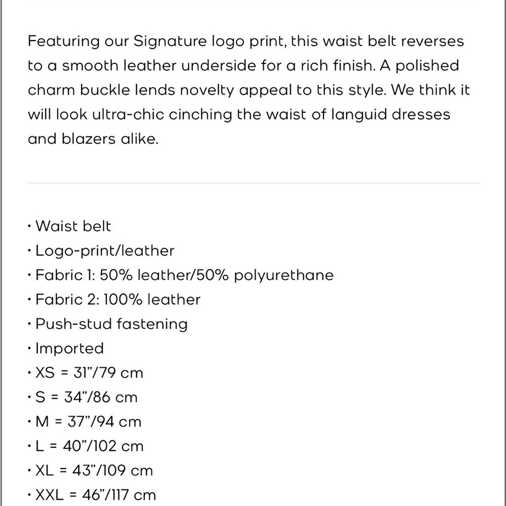 Michael Kors Dark Brown Reversible Belt with Gold MK Buckle - Picture 8 of 8